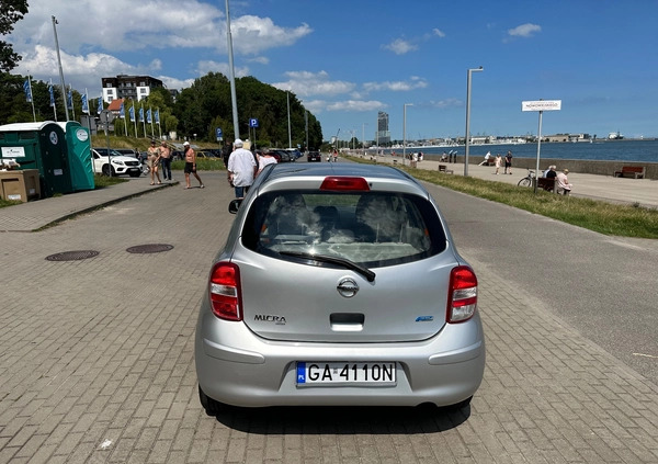 Nissan Micra cena 29000 przebieg: 104500, rok produkcji 2011 z Gdynia małe 137